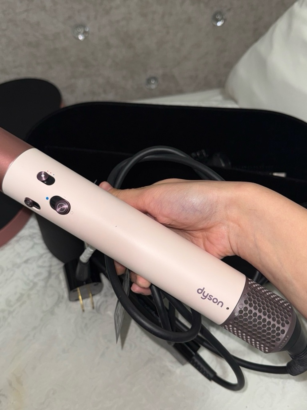 Dyson Pink and Rose Gold Hair Styler